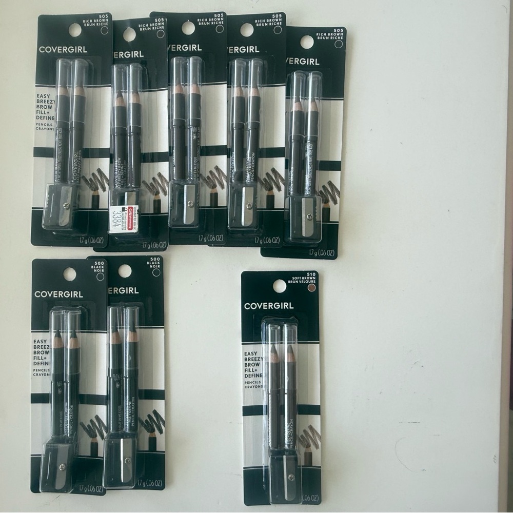 Bulk COVERGIRL Eyebrow & Eyemakers Water Resistant Pencil .06 oz (LOT OF 8)